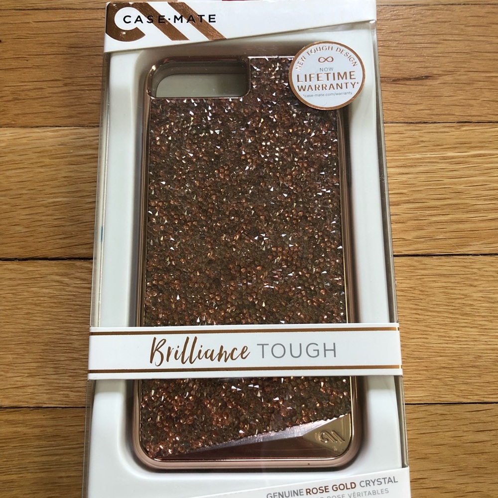 iPhone Rose Gold Crystal Casemate Case